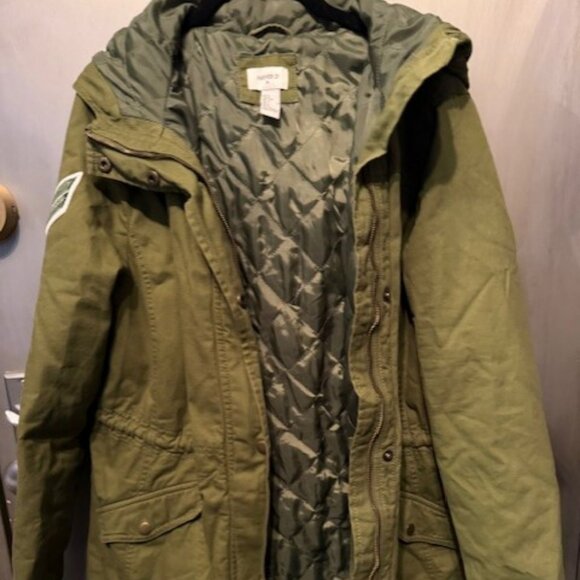 Military Style Parka / Anorak jacket / coat with patches! - Picture 6 of 16